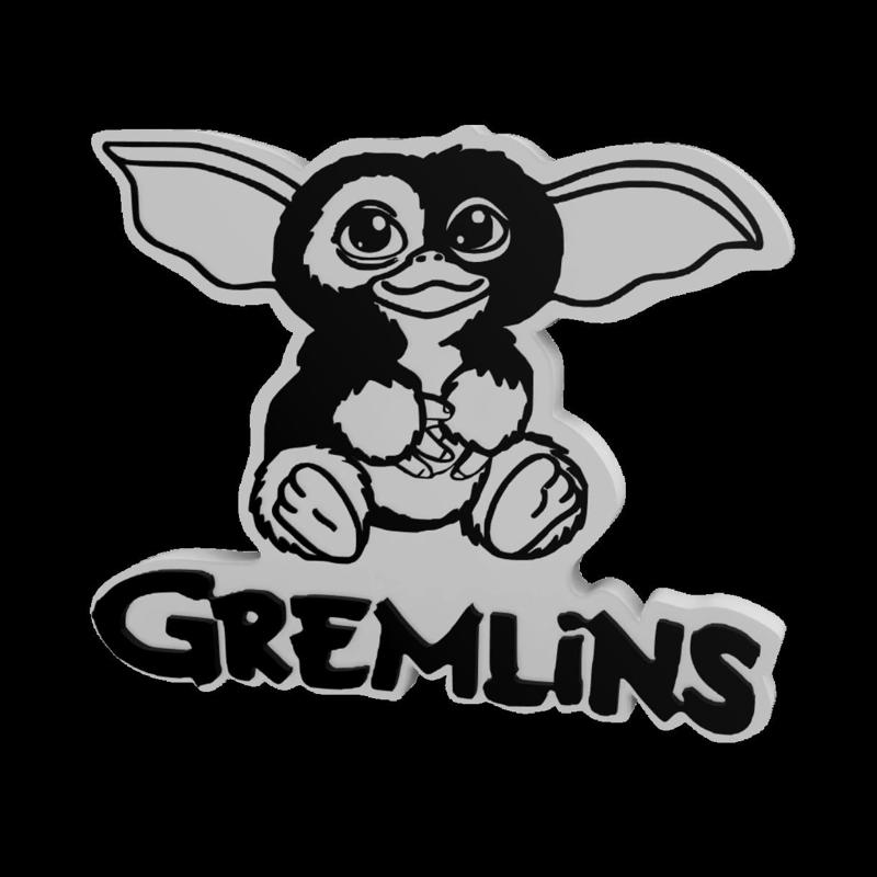 3D MULTICOLOR LOGO/SIGN - Gremlins (Gizmo)
