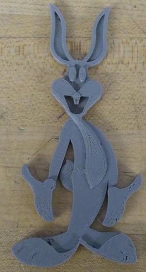 Bugs Bunny 3D-2D Art