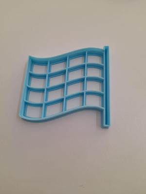 Racing Flag Cookie Cutter/ Cookie Cutter Flag Checkered Flag