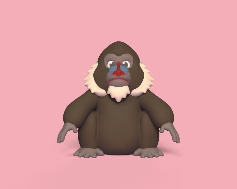 Cute Mandrill