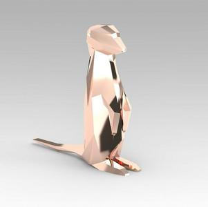 Low poly meerkat