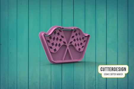 Checkered Flags Checkered Flags Cookie Cutter
