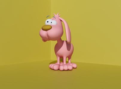 3D Cartoon Character DOG
