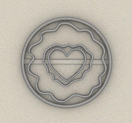 #valentine Heart Love Donut Cookie Cutter