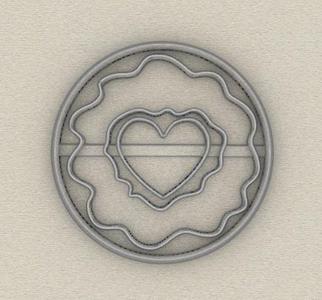 #valentine Heart Love Donut Cookie Cutter