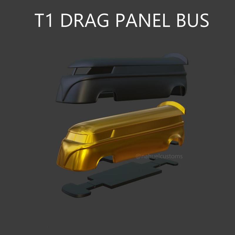 T1 DRAG PANEL BUS - Custom body and chassis