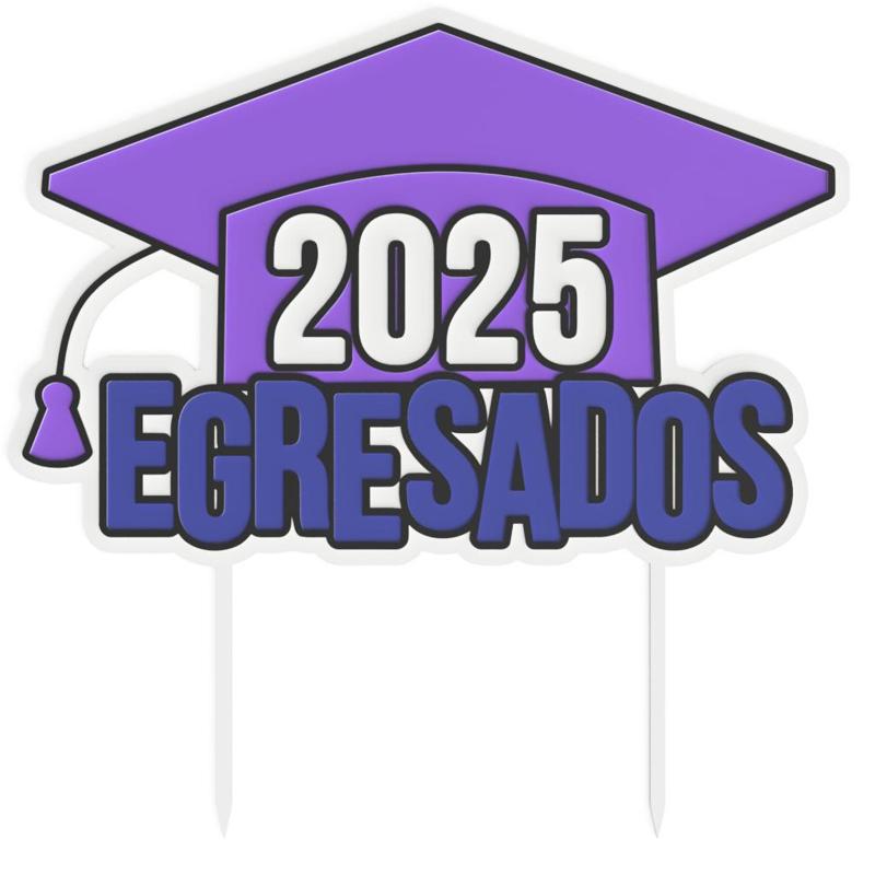 Cake topper Egresados 2025