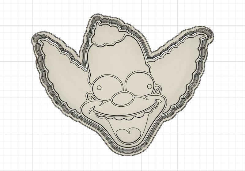 Krusty the Clown Cookie Cutter