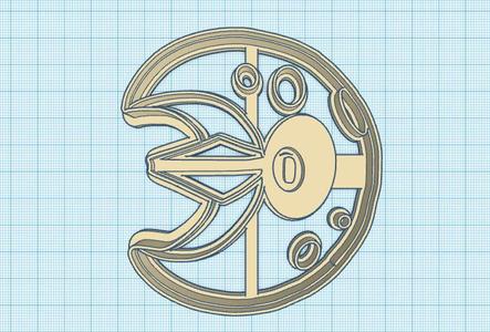 Pokemon: Lunatone Cookie Cutter