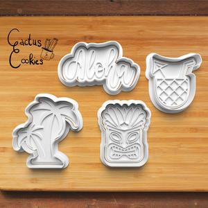 Hawai Tiki Party Cookie Cutter set 0248