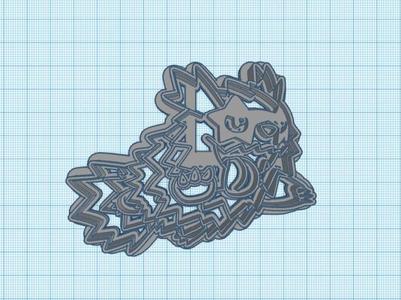 Pokemon: Galarian Zigzagoon Cookie Cutter