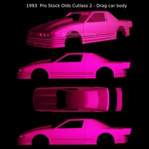 1993  Pro Stock Olds Cutlass 2 - Drag car body