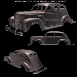 1939 PLYMOUTH 2 DOOR SEDAN 2 - 1/25 CAR BODY