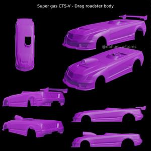 Super gas CTS-V - Drag roadster body