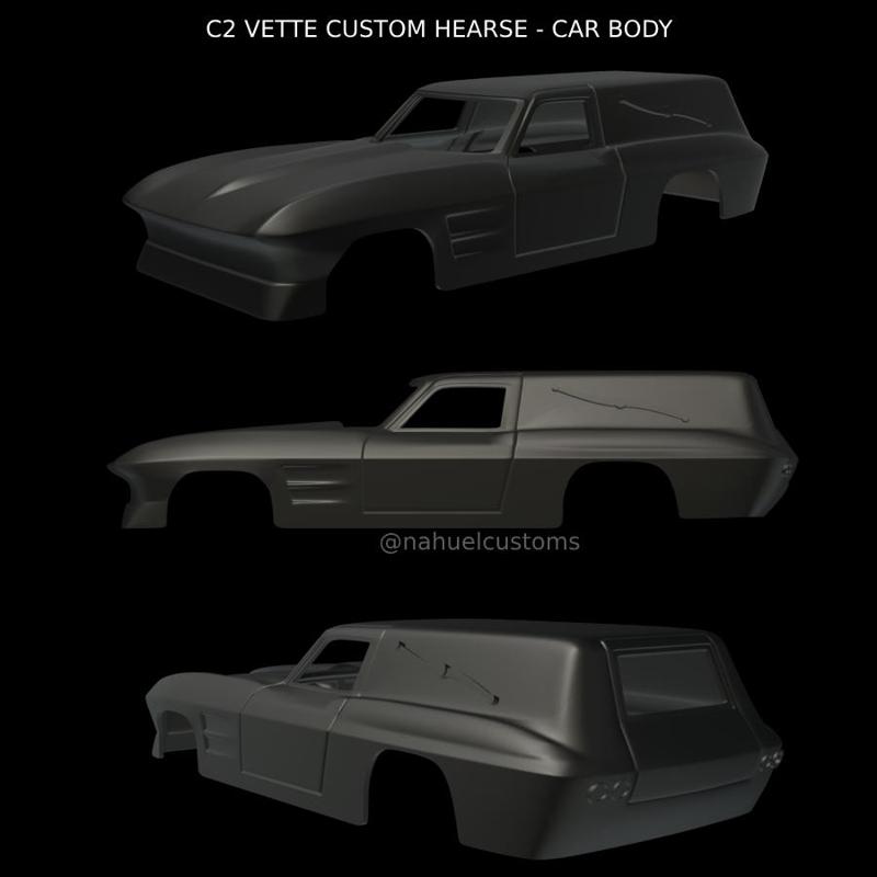 C2 VETTE CUSTOM HEARSE - CAR BODY