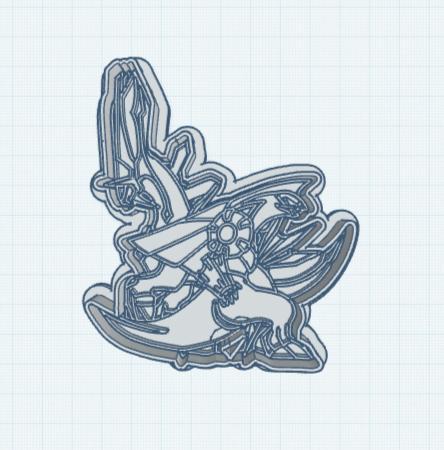Pokemon: Palkia and Diagla Cookie Cutter
