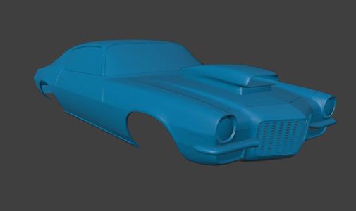 RC BODY 1971 CAMARO Z28 CHEVROLET 1/10 3D PRINT STL