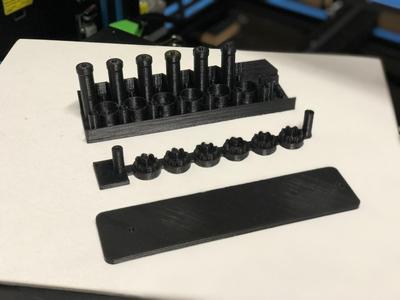 MSE-6 Mouse Droid base plates with holes for magnets