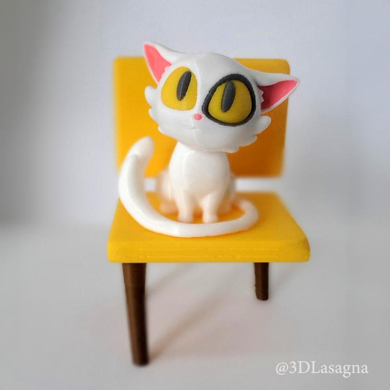 Daijin Cat and chair from Suzume