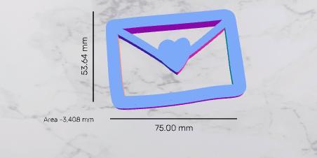 Valentines Envelope Cookie Cutter