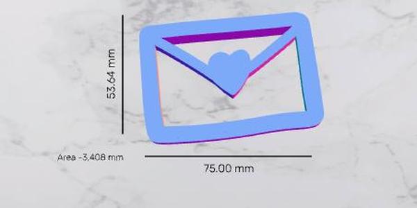 Valentines Envelope Cookie Cutter