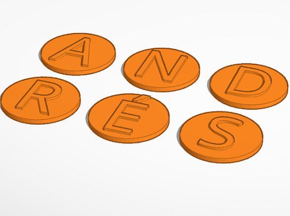 Toy Coins Andres Name - Toy Coins
