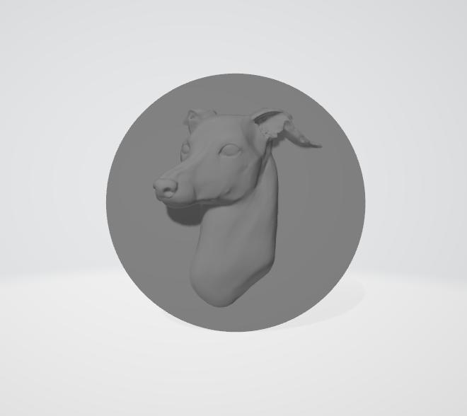 Greyhound Medal / Badge – 3D Printable Award for Dog Shows & Clubs