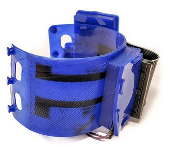 Flexible Raspberry-bioamplifier band. 