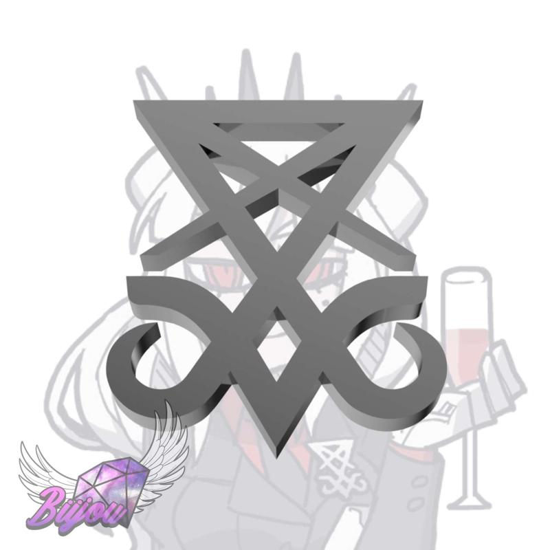 BROOCH / PIN LUCIFER HELLTAKER COSPLAY