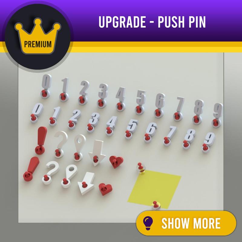 Upgrade - Push pin