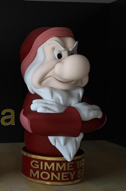 "GIMME THE MONEY" (GRUMP PIGGY BANK)