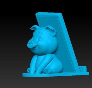 Cerdito apoya celular - supports cell phone