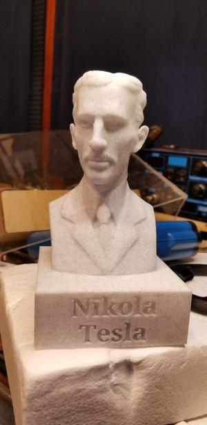 Tesla Bust with Plinth
