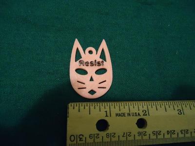 Kitty Key Fob - Resist