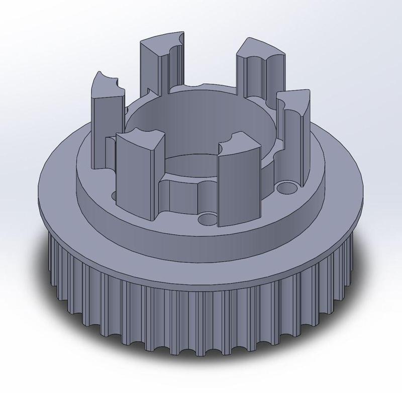 Longboard ABEC 11 Flywheels - Flywheel Clones - MBS All Terrain Wheels - CNC 36T Single Piece Pulley for 9mm, 12mm, 15mm Belts