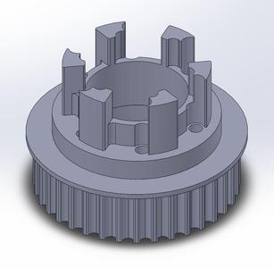 Longboard ABEC 11 Flywheels - Flywheel Clones - MBS All Terrain Wheels - CNC 36T Single Piece Pulley for 9mm, 12mm, 15mm Belts