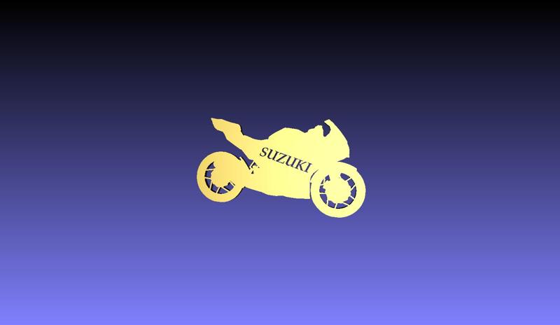 Suzuki GSX-R Logo Keychain