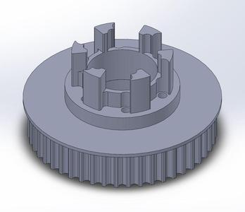 Longboard ABEC 11 Flywheels - Flywheel Clones - MBS All Terrain Wheels - CNC 48T Single Piece Pulley for 9mm, 12mm, 15mm Belts
