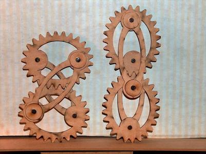 Crosslink ellipse gears