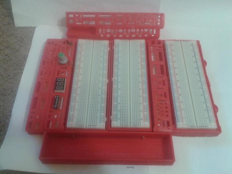 EE Electrical Breadboard Modular Controls Lab  Portable WorkBench - Kit Parts 
