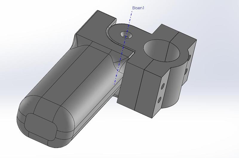 Foldable Crash Bar Foot Peg for 28mm Tubes – 3D Printable Motorcycle Accessory