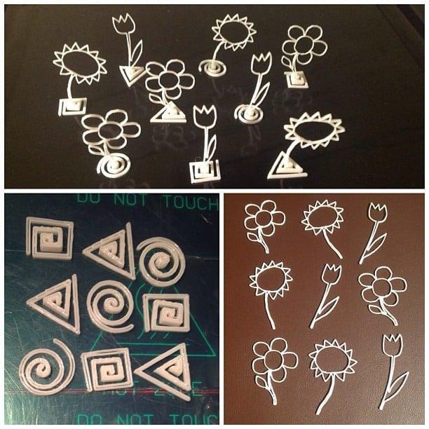 outline flowers