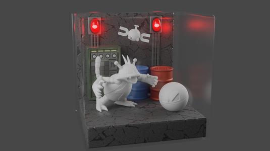 pokemon diorama electric