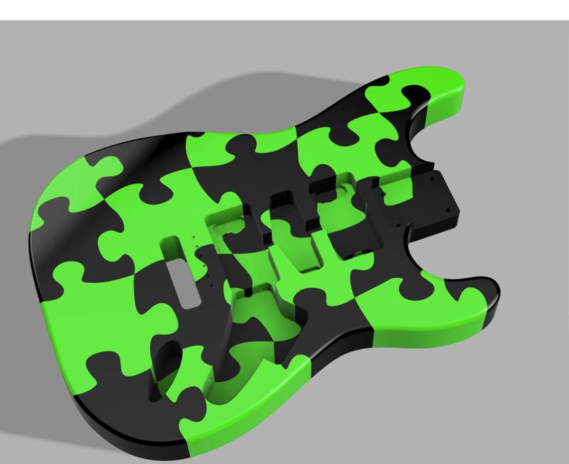 Jigsaw Stratocaster Electric Guitar