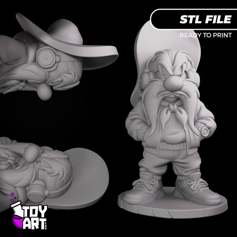 Yosemite Sam STL - Urban Streetwear Fanart for 3D Print