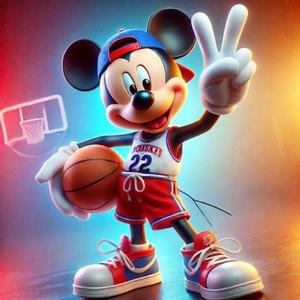Mickey Mouse basket vibes