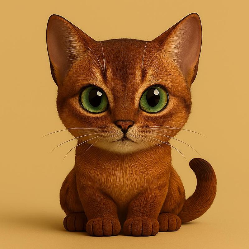 Abyssinian Chibi Explorer of the Kingdom of Ticking