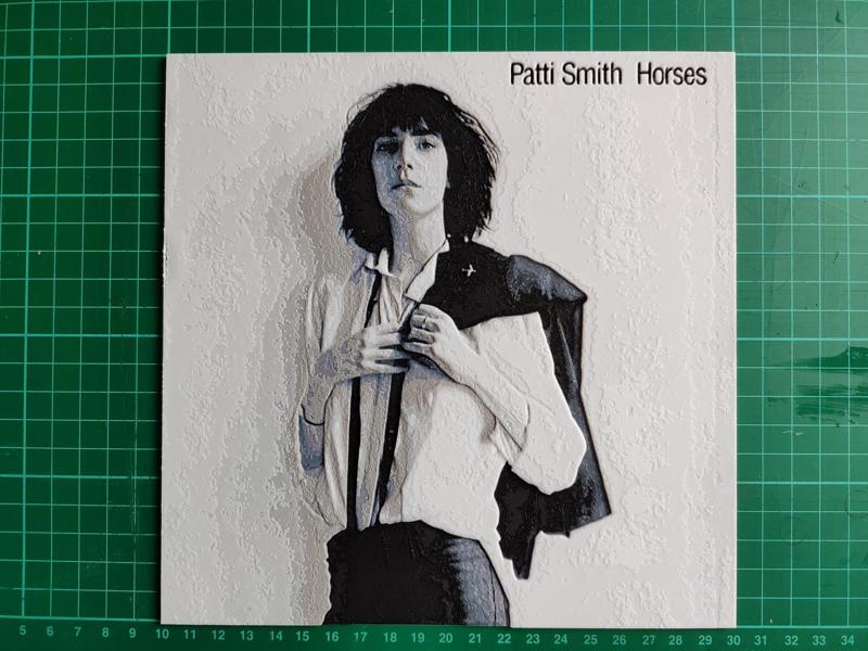 Patti Smith - Horses (1975) Hueforge Album Art