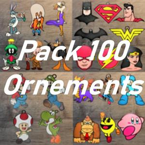 Lot of 100 Ornaments