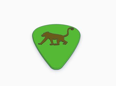 Monkey Guitar Pick